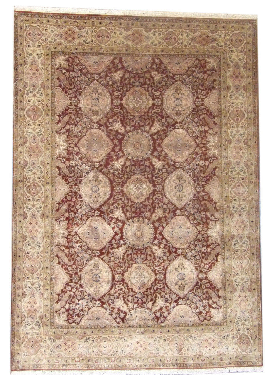5x8 Traditional Hand-Knotted Silk rug, Rug #101-11138