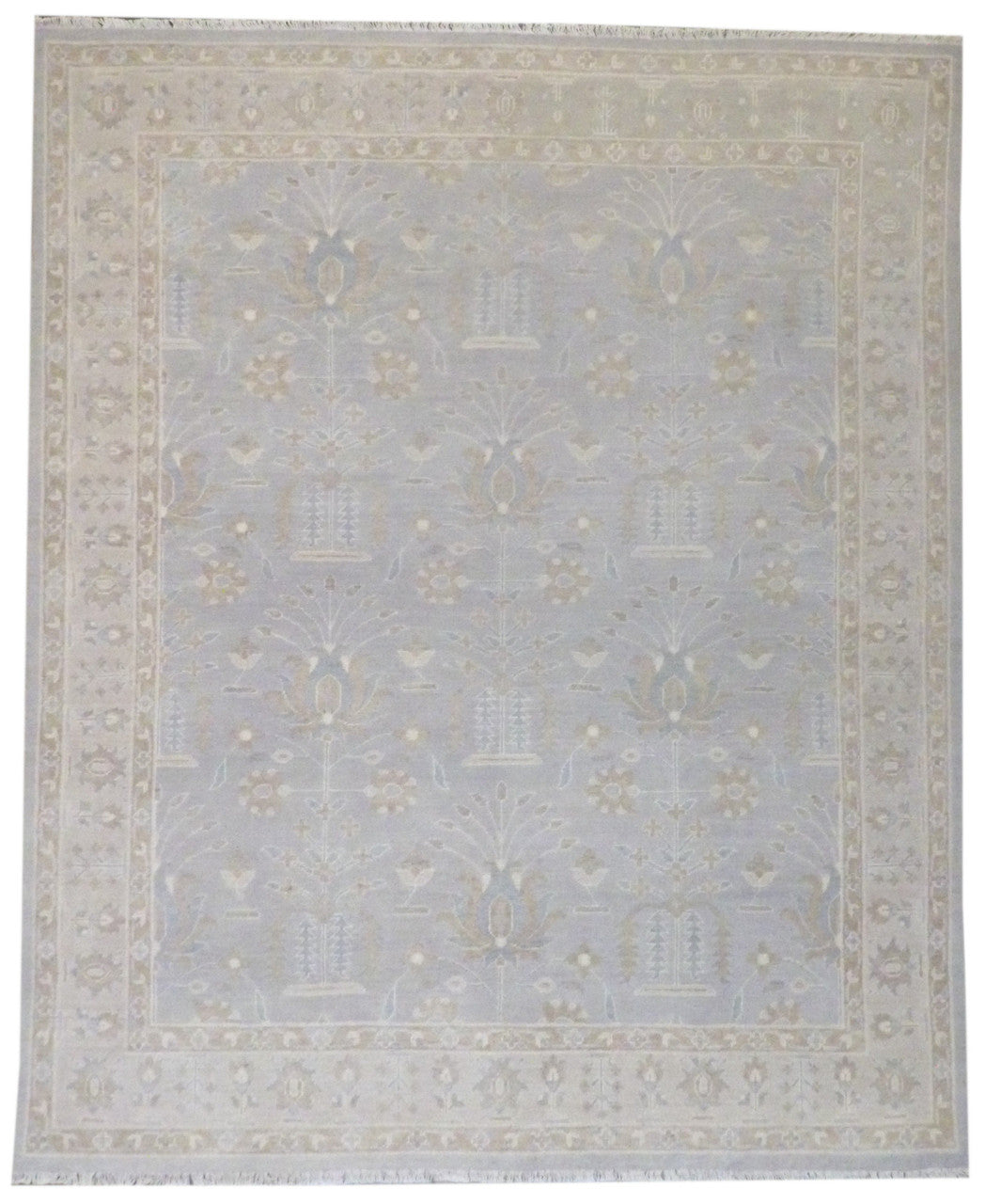 Oushak Hand-Knotted Wool rug, Rug #101-11356