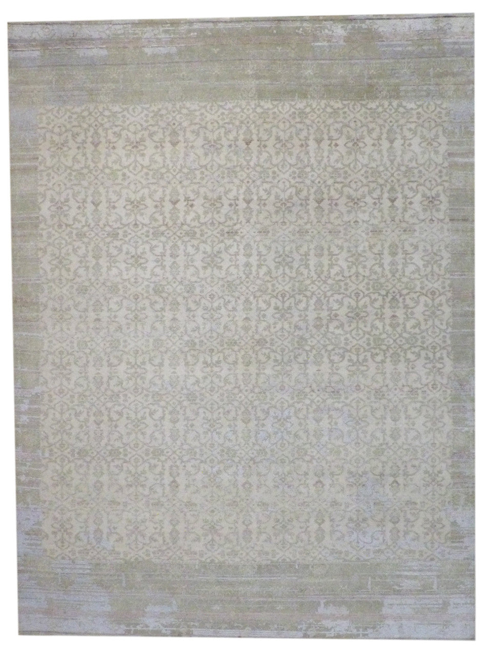 9x12 Oushak Hand-Knotted Silk rug, Rug #101-281