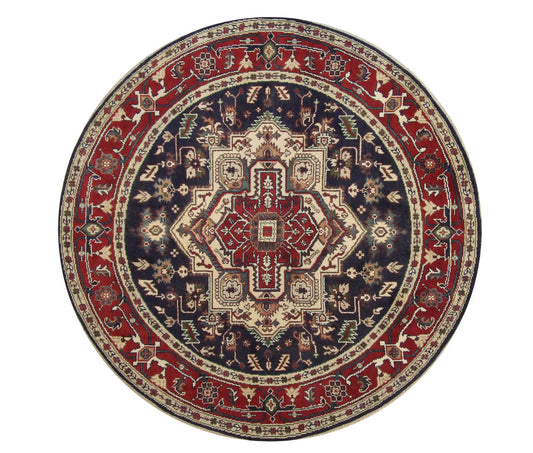 8x8 Tribal Hand-Knotted Wool rug, Rug #101-20275