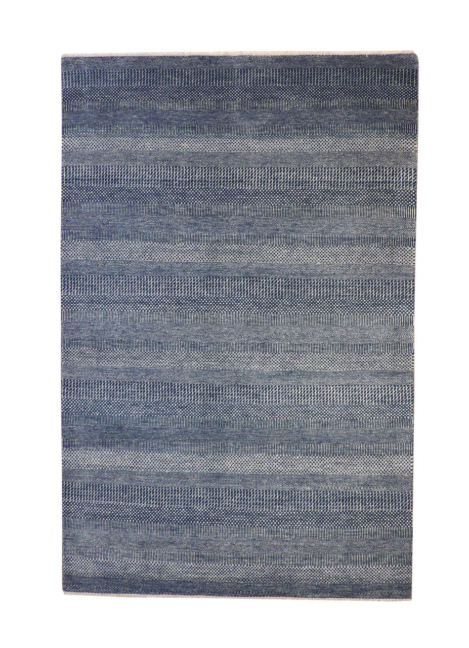 6x9 Modern Hand-Knotted Silk rug, Rug #101-2081