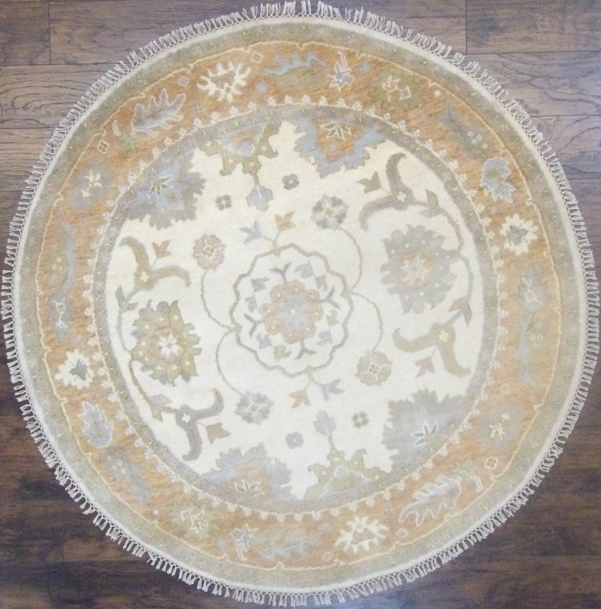 6x6 Oushak Hand-Knotted Wool rug, Rug #101-447