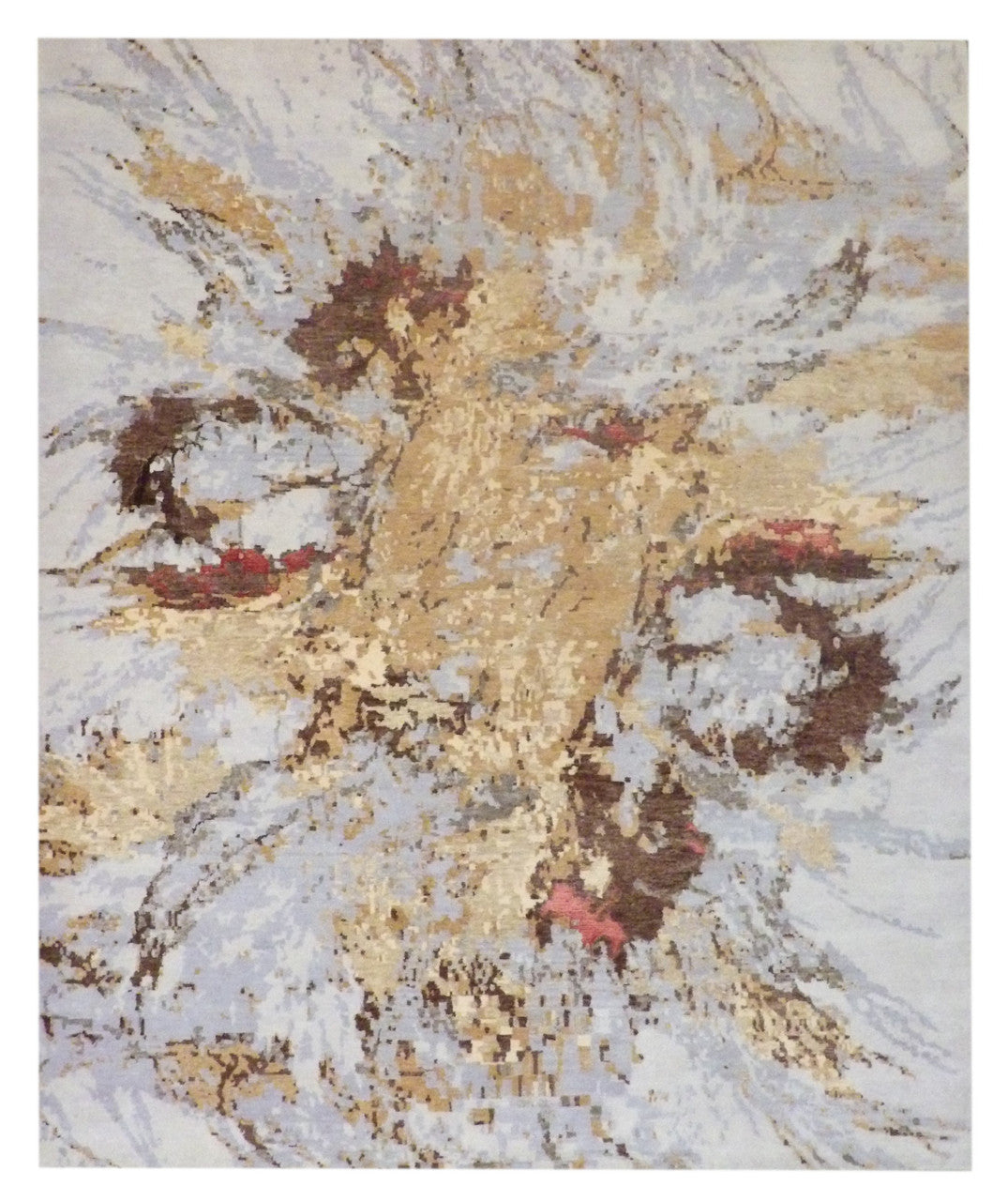 8x10 Modern Hand-Knotted Silk rug, Rug #101-1033