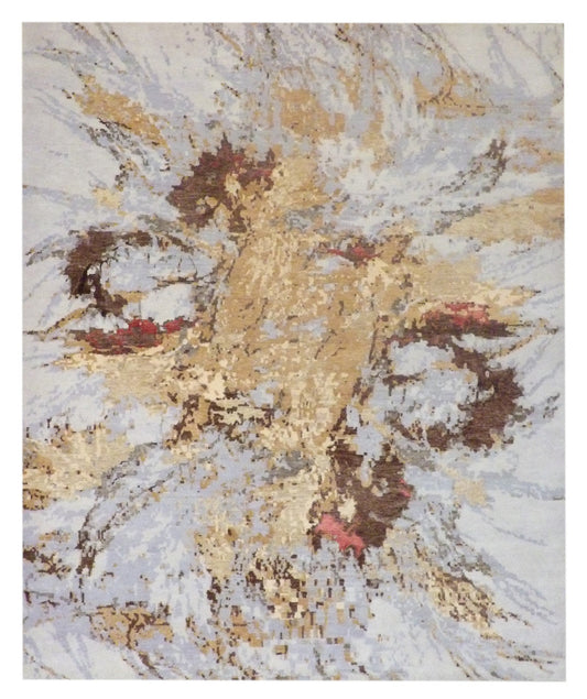 8x10 Modern Hand-Knotted Silk rug, Rug #101-1033