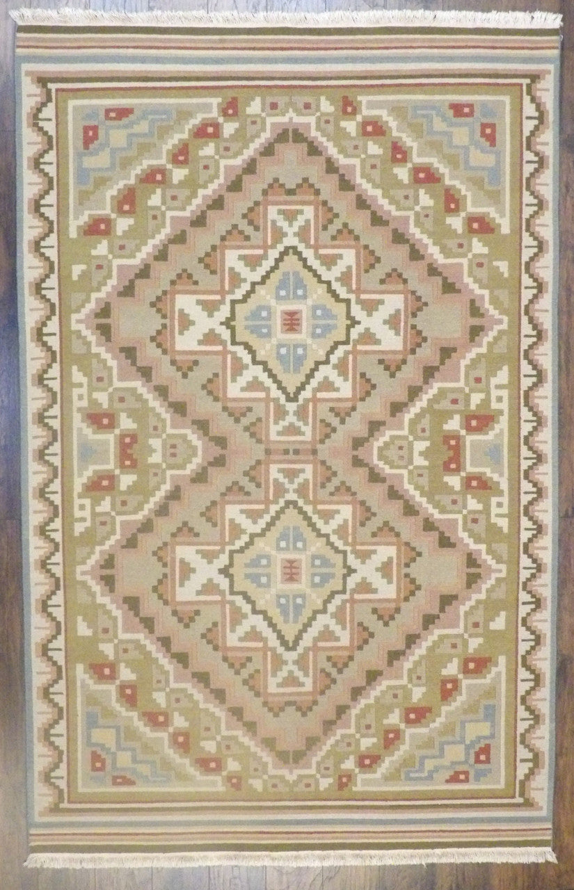 6x9 Flatweave Hand-Knotted Wool rug, Rug #101-893