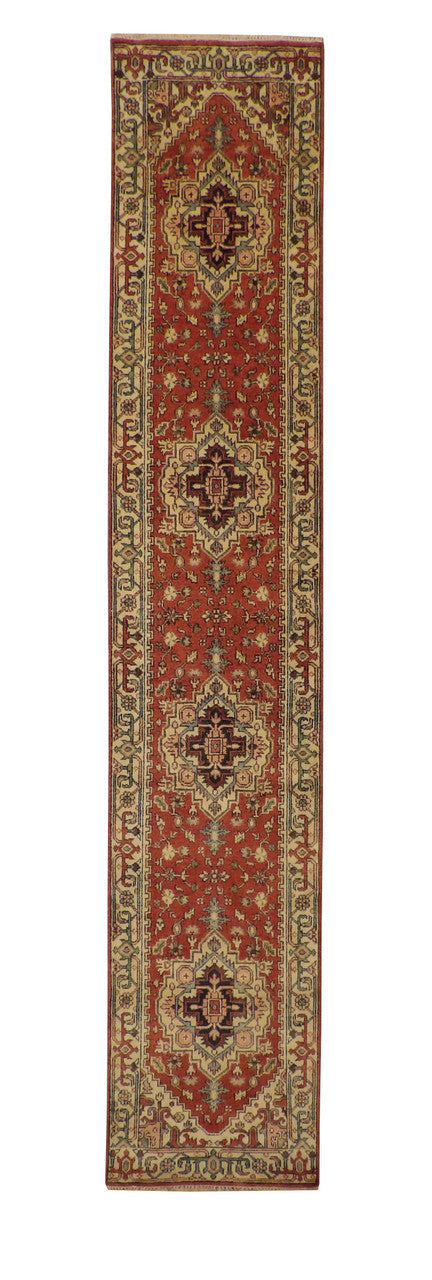 3x14 Tribal Hand-Knotted Wool rug, Rug #101-20070