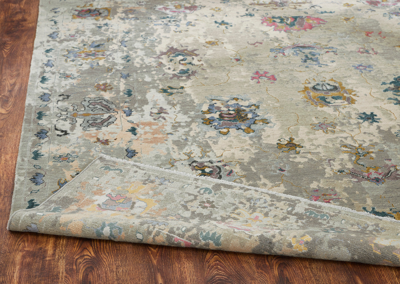 4' x 6' Transitional Hand-Knotted Silk rug, Rug #KD11430