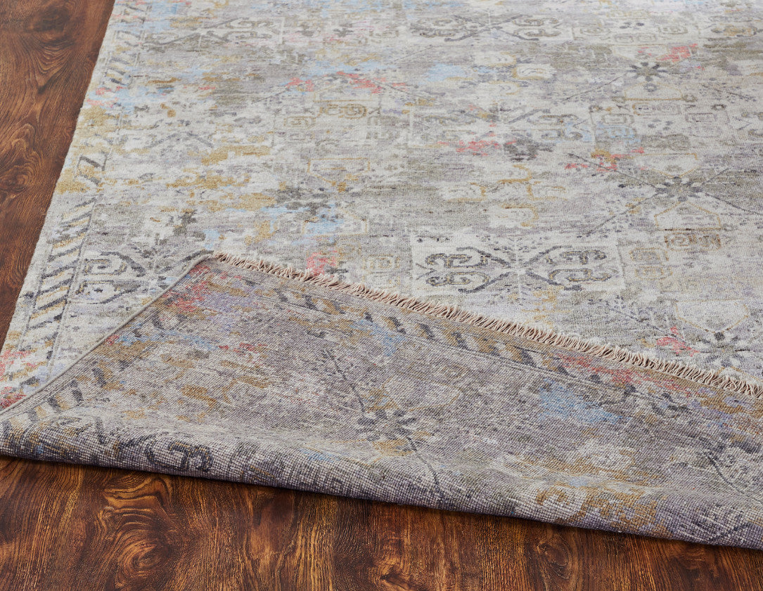 4' x 6' Transitional Hand-Knotted Silk rug, Rug #KH3480