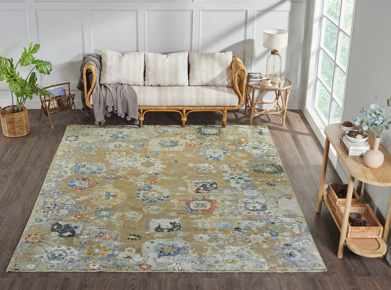 6' x 9' Oushak Hand-Knotted Silk rug, Rug #CR9360
