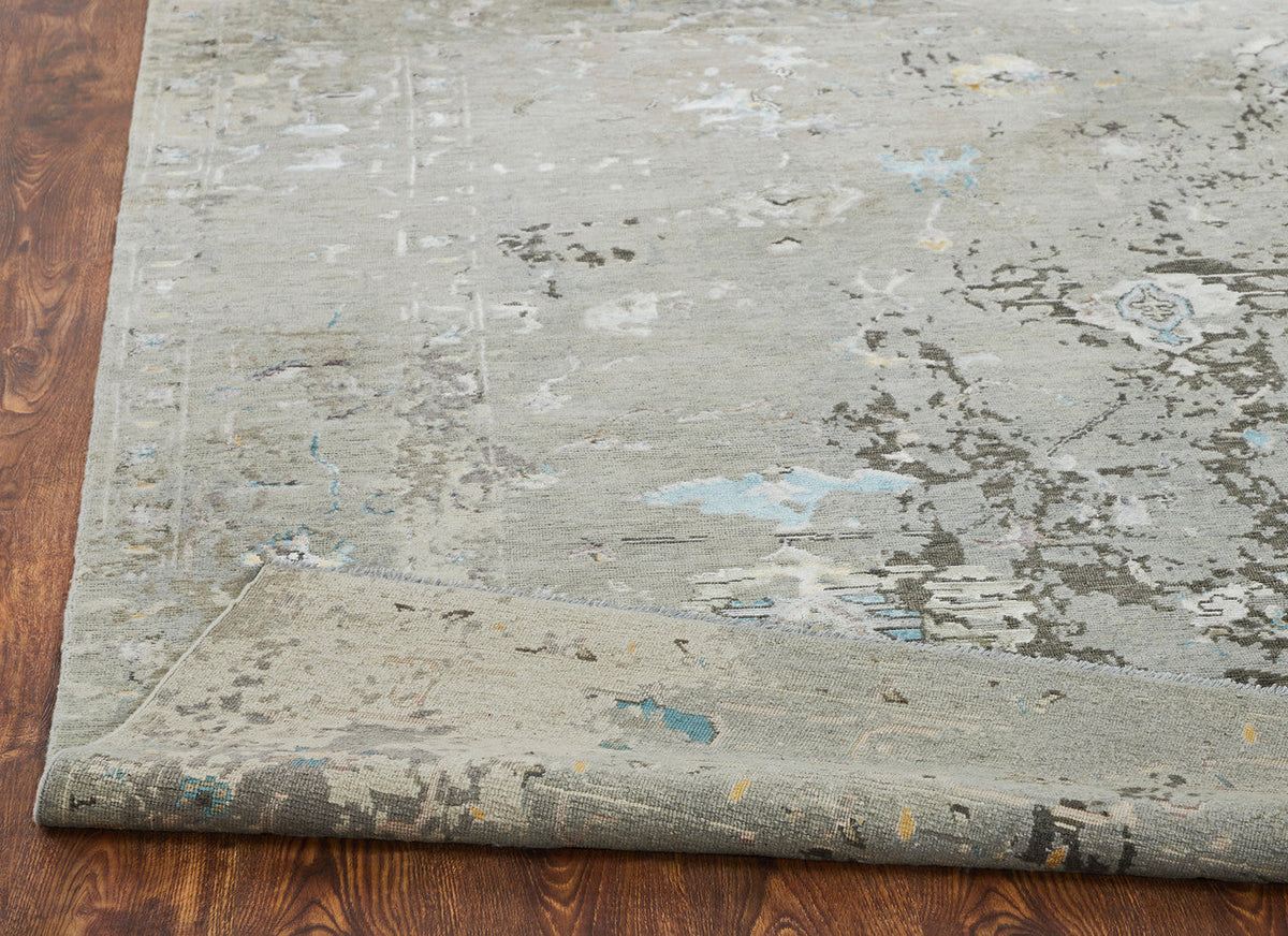 4' x 6' Transitional Hand-Knotted Silk rug, Rug #KD11400