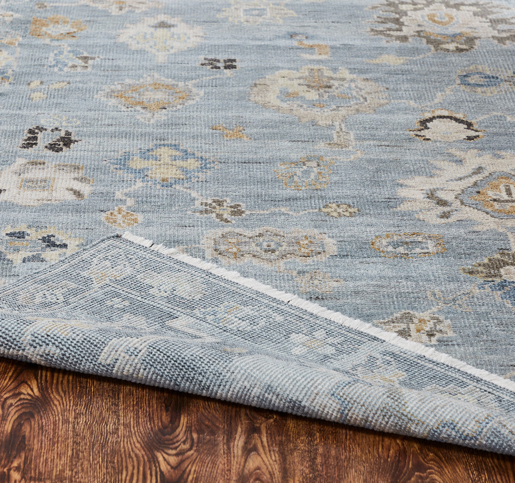 4' x 6' Transitional Hand-Knotted Silk rug, Rug #AM10000