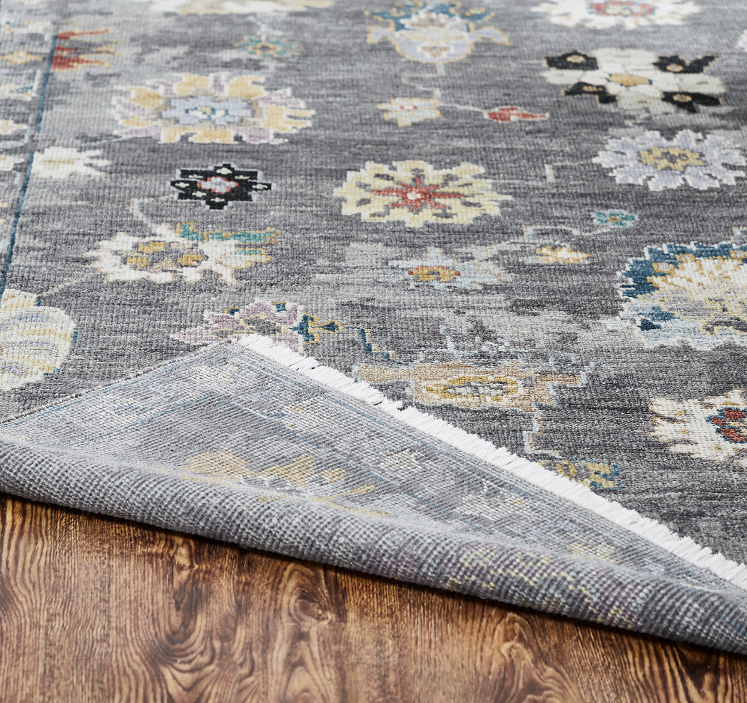 4' x 6' Transitional Hand-Knotted Silk rug, Rug #AM10030