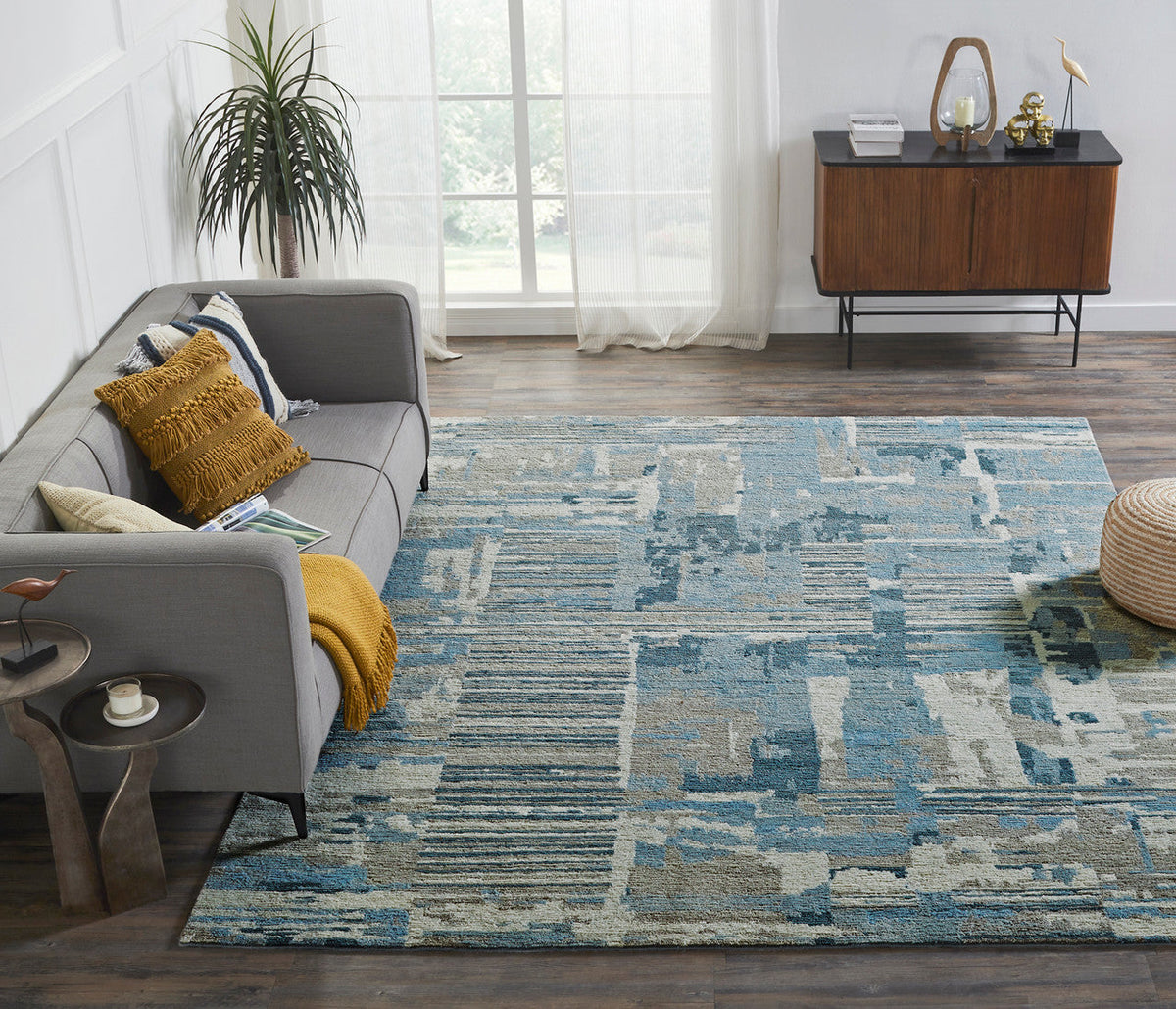 4' x 6' Southwestern Hand-Knotted Wool rug, Rug #MV7290