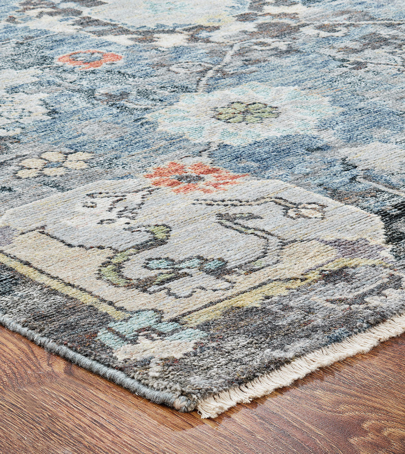 4' x 6' Oushak Hand-Knotted Silk rug, Rug #CR9350