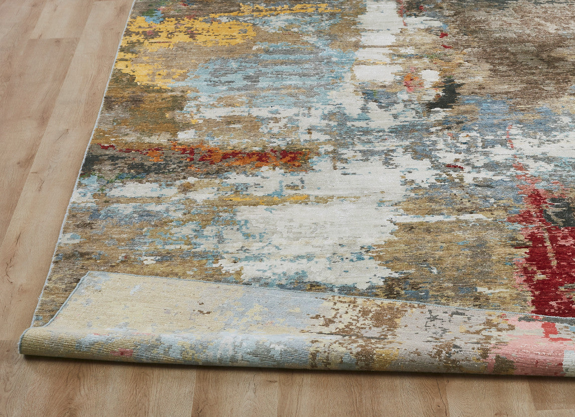 3' x 5' Modern Hand-Knotted Silk rug, Rug #JN3000