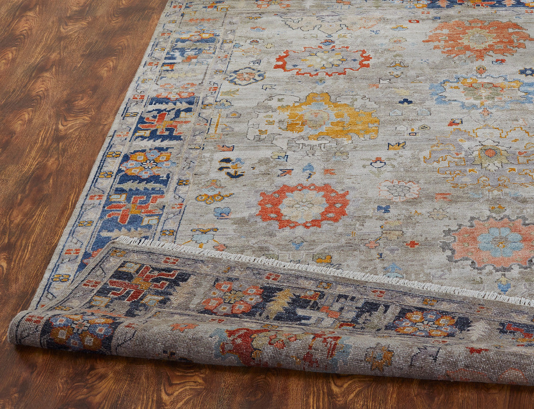 4' x 6' Oushak Hand-Knotted Silk rug, Rug #AK4300