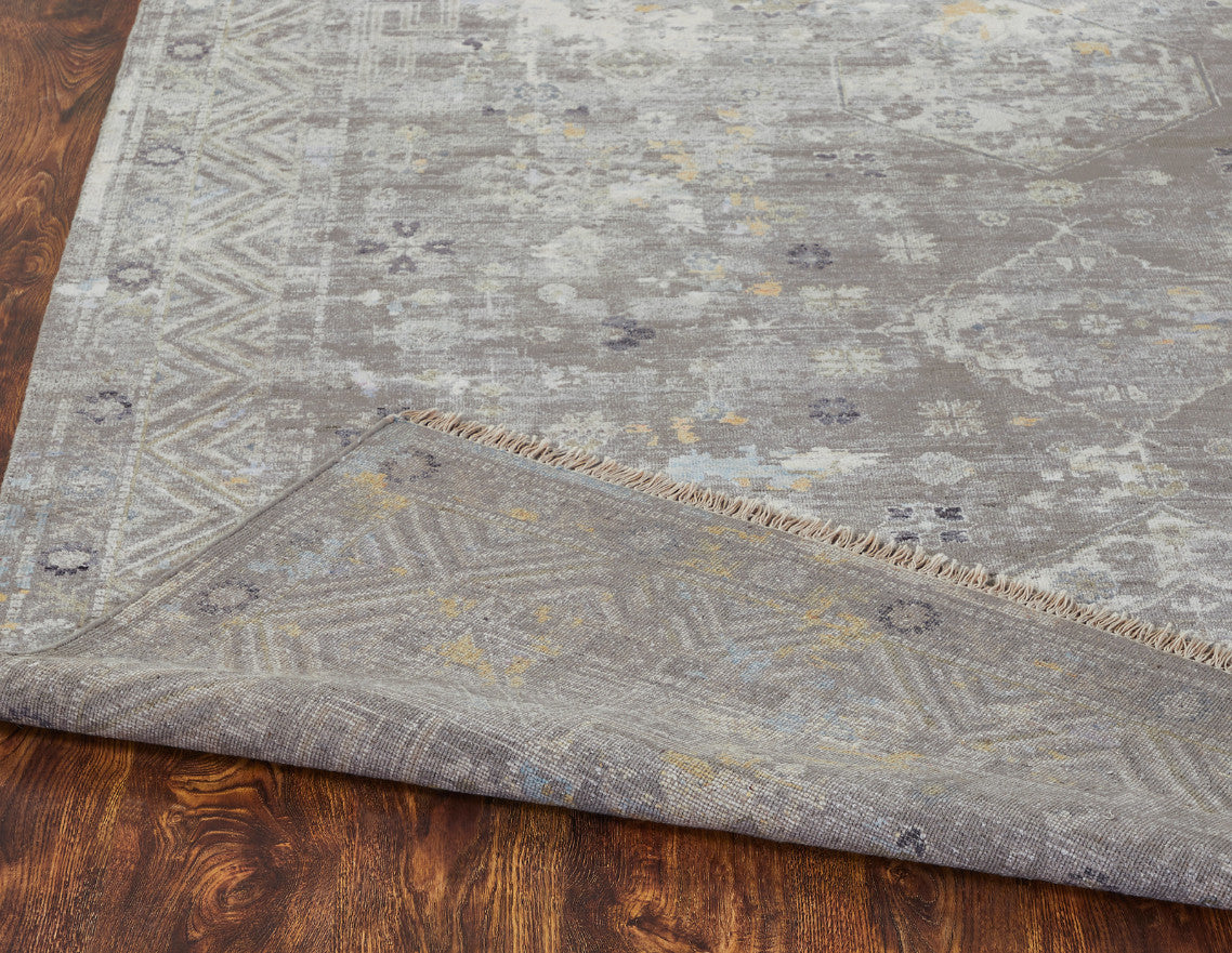 4' x 6' Transitional Hand-Knotted Silk rug, Rug #KH3500