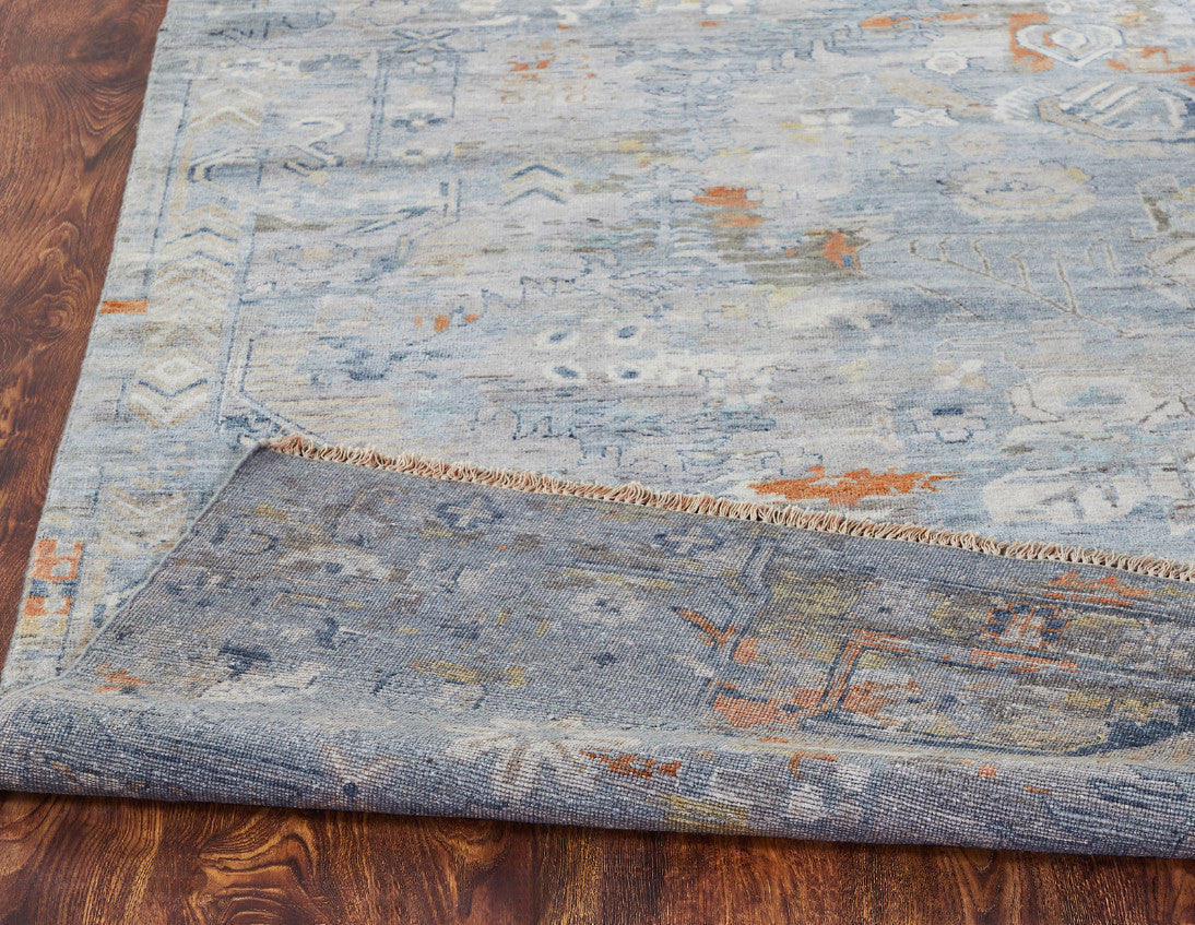 4' x 6' Transitional Hand-Knotted Silk rug, Rug #KH3460