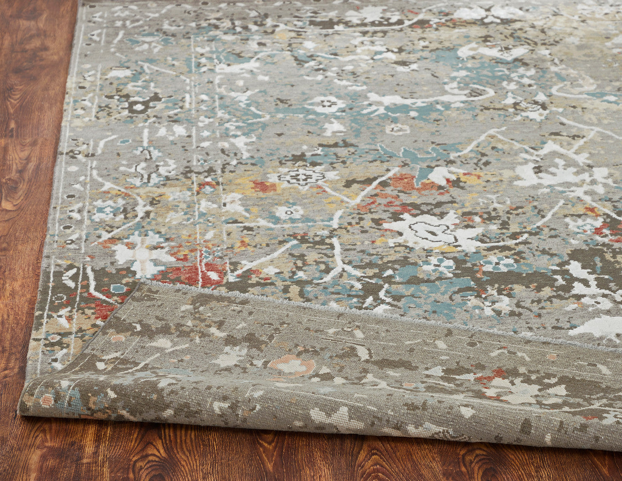 4' x 6' Transitional Hand-Knotted Silk rug, Rug #KD11410