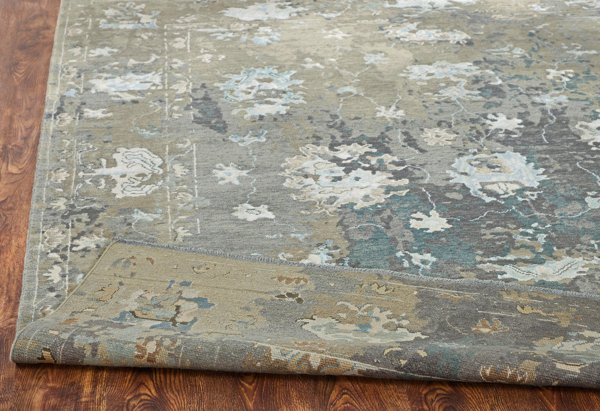 4' x 6' Transitional Hand-Knotted Silk rug, Rug #KD11420