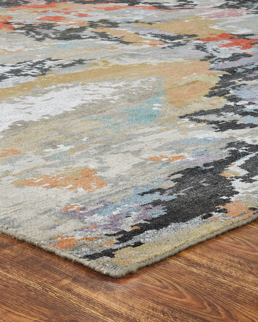 4' x 6' Modern Hand-Knotted Silk rug, Rug #HW9570
