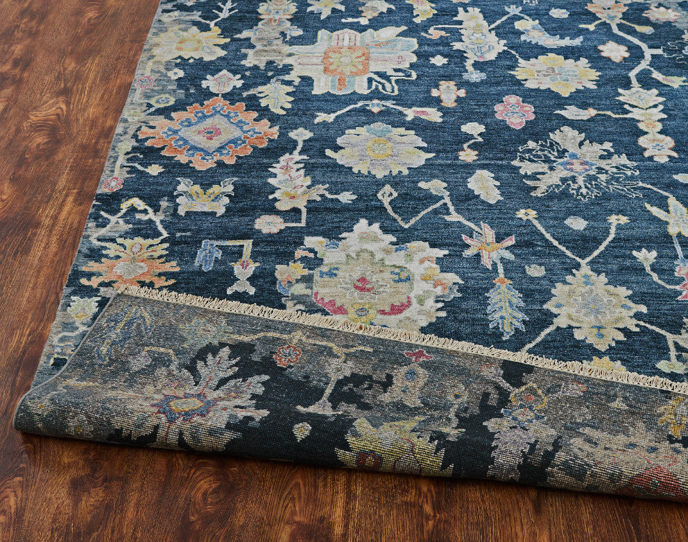 4' x 6' Oushak Hand-Knotted Silk rug, Rug #AK4290