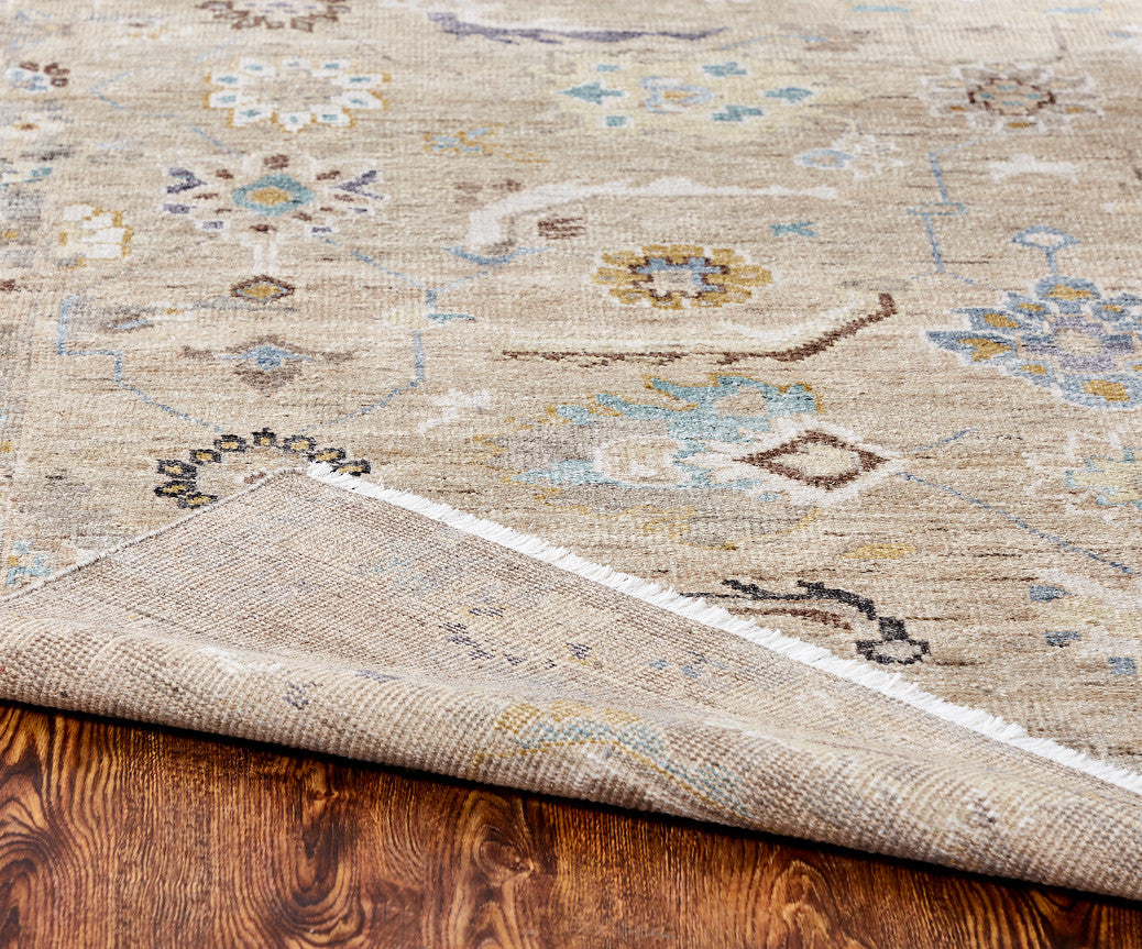 4' x 6' Transitional Hand-Knotted Silk rug, Rug #AM10050