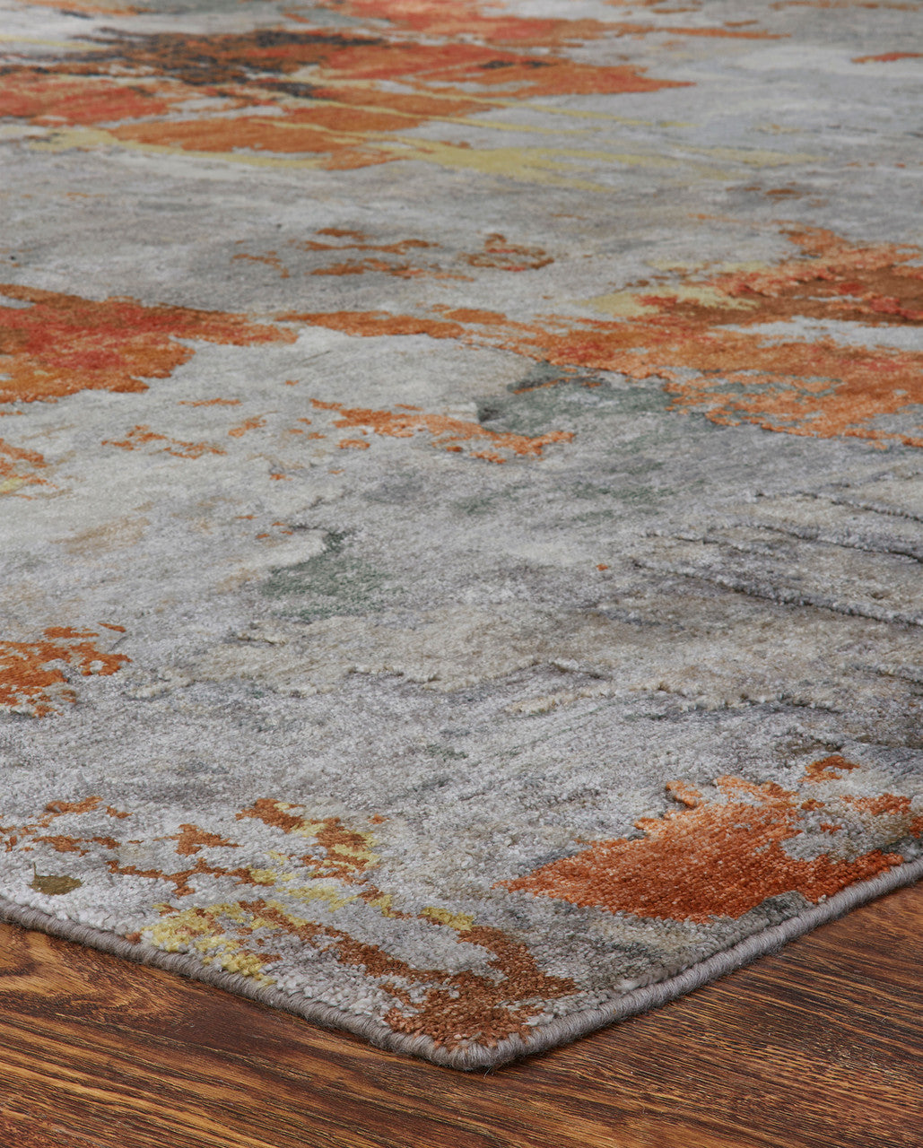 4' x 6' Modern Hand-Knotted Silk rug, Rug #JN3030
