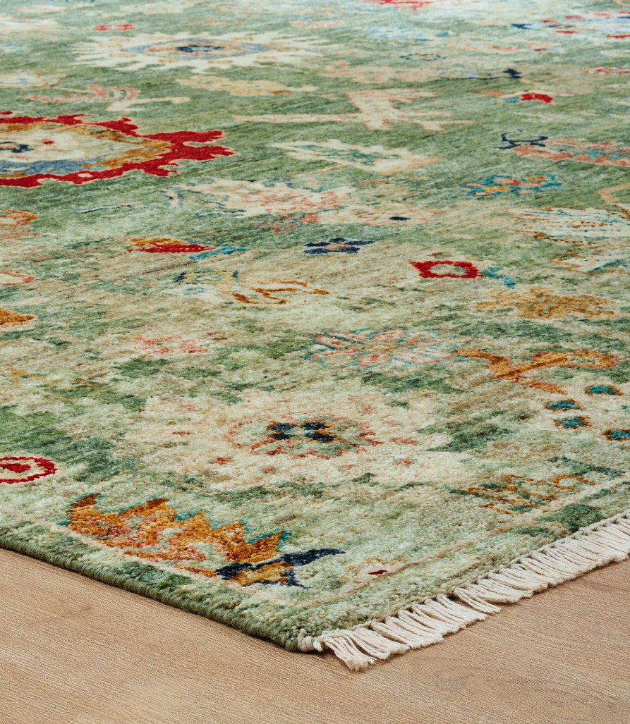 6' x 9' Transitional Hand-Knotted Wool rug, Rug #LA15100