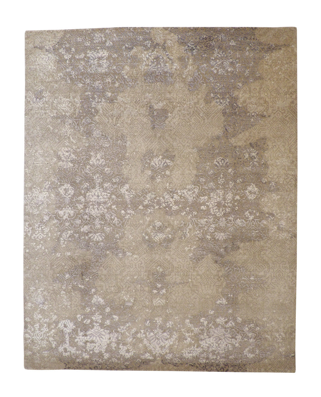 8x10 Transitional Hand-Knotted Silk rug, Rug #101-2007