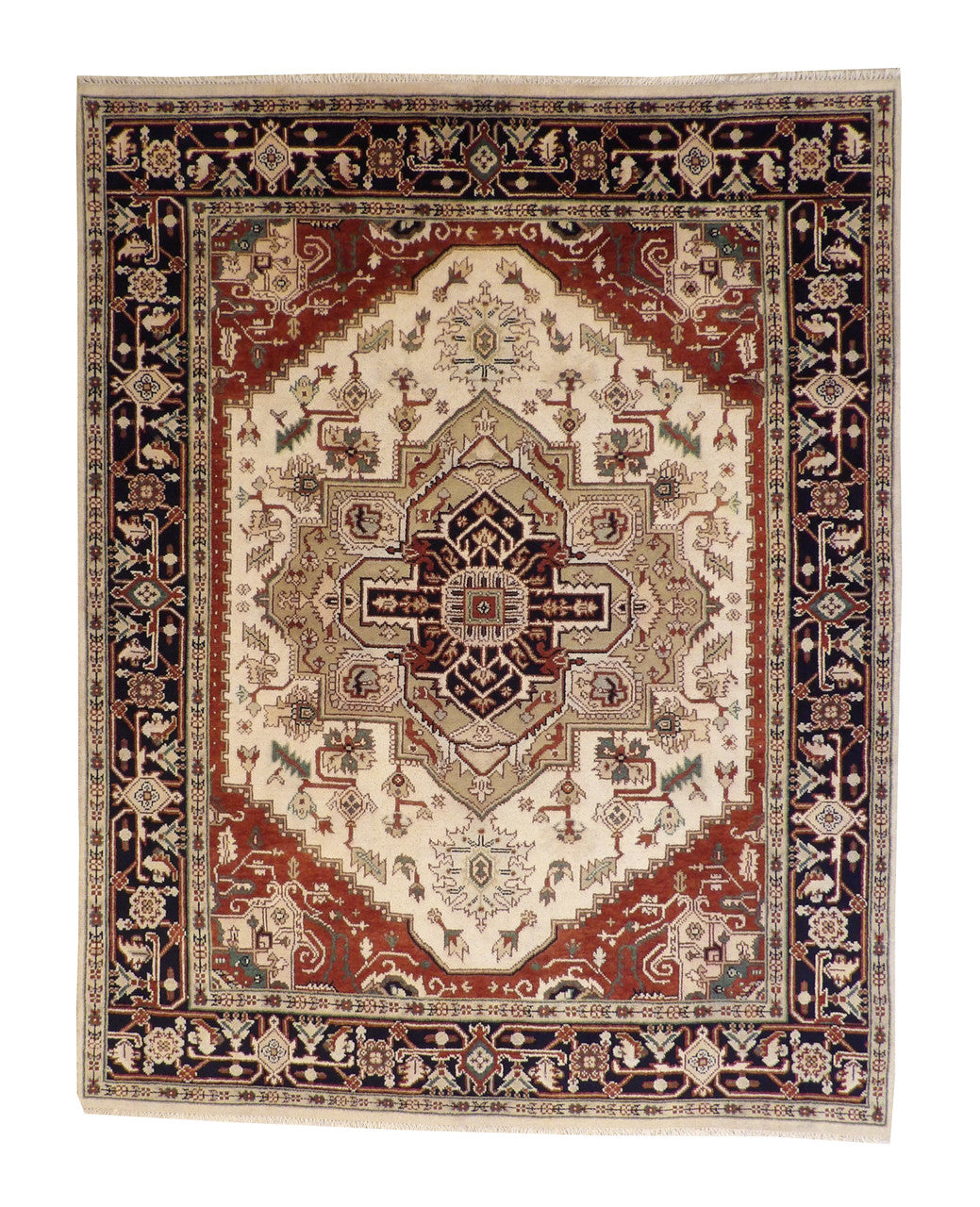 8x10 Tribal Hand-Knotted Wool rug, Rug #101-20259