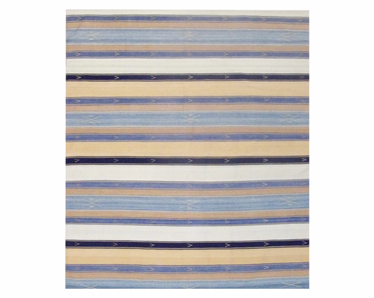6x7 Flatweave Hand-Knotted Wool rug, Rug #101-1109