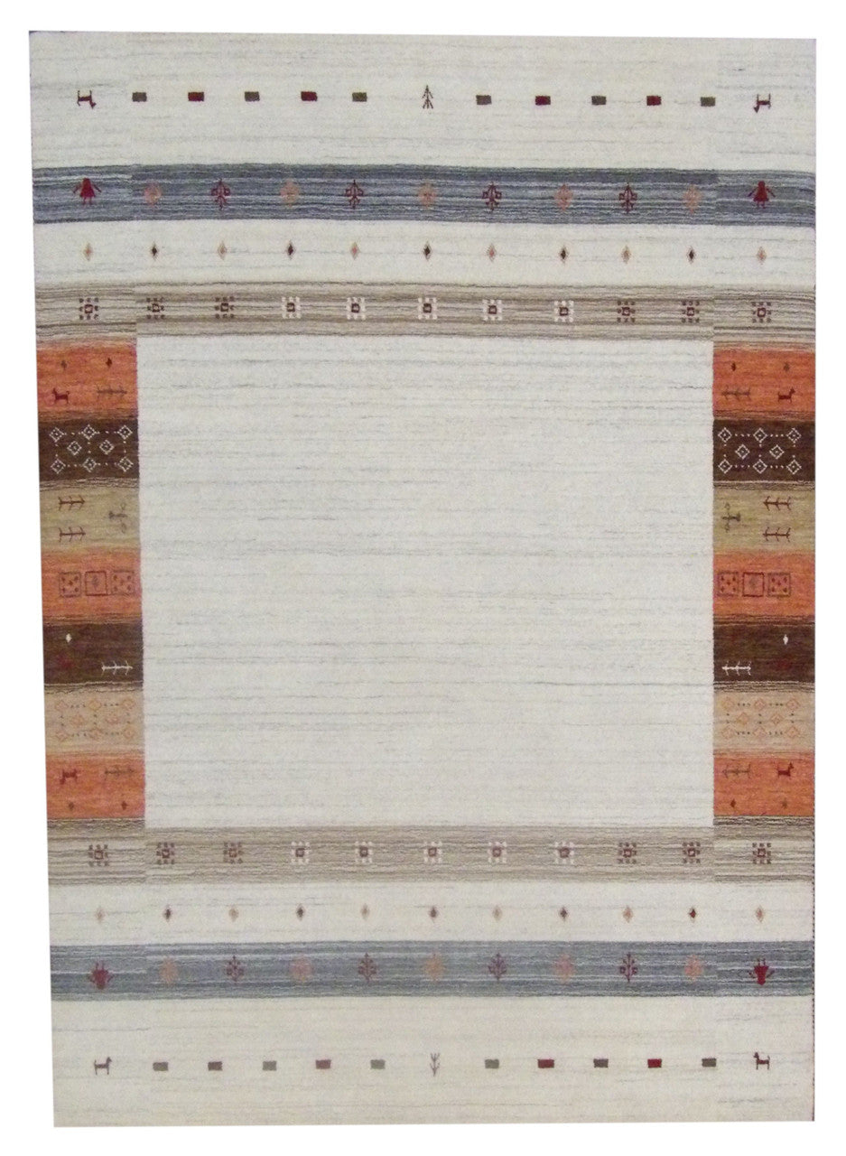5x8 Tribal Hand-Knotted Wool rug, Rug #101-11070