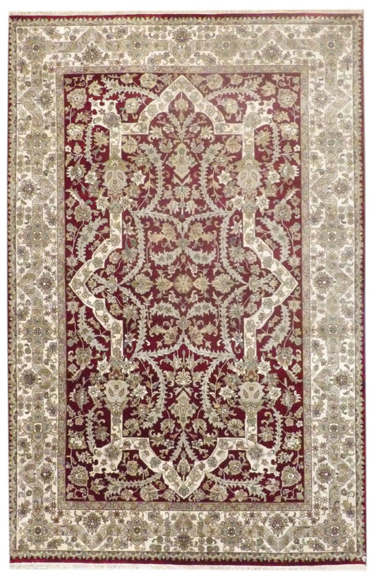 6x9 Traditional Hand-Knotted Wool rug, Rug #101-11246