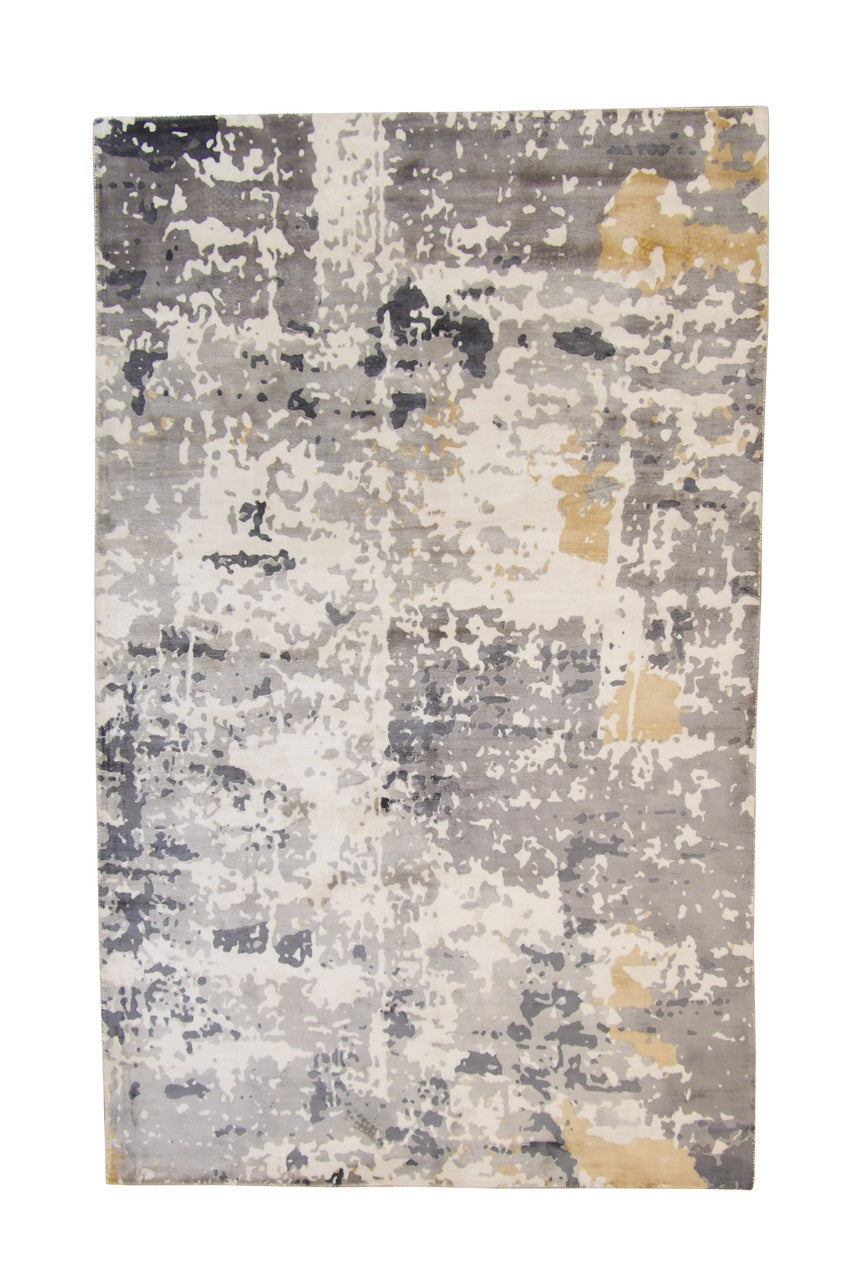 5x8 Modern Hand Loom Silk rug, Rug #101-5142