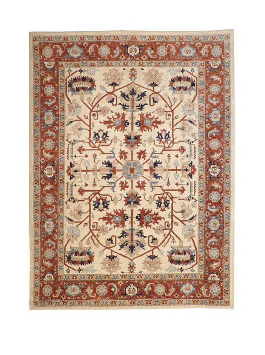 10x14 Tribal Hand-Knotted Wool rug, Rug #b-149