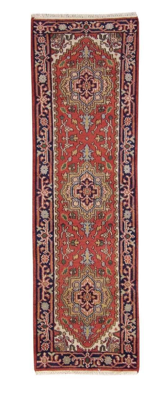 2x8 Tribal Hand-Knotted Wool rug, Rug #101-20296