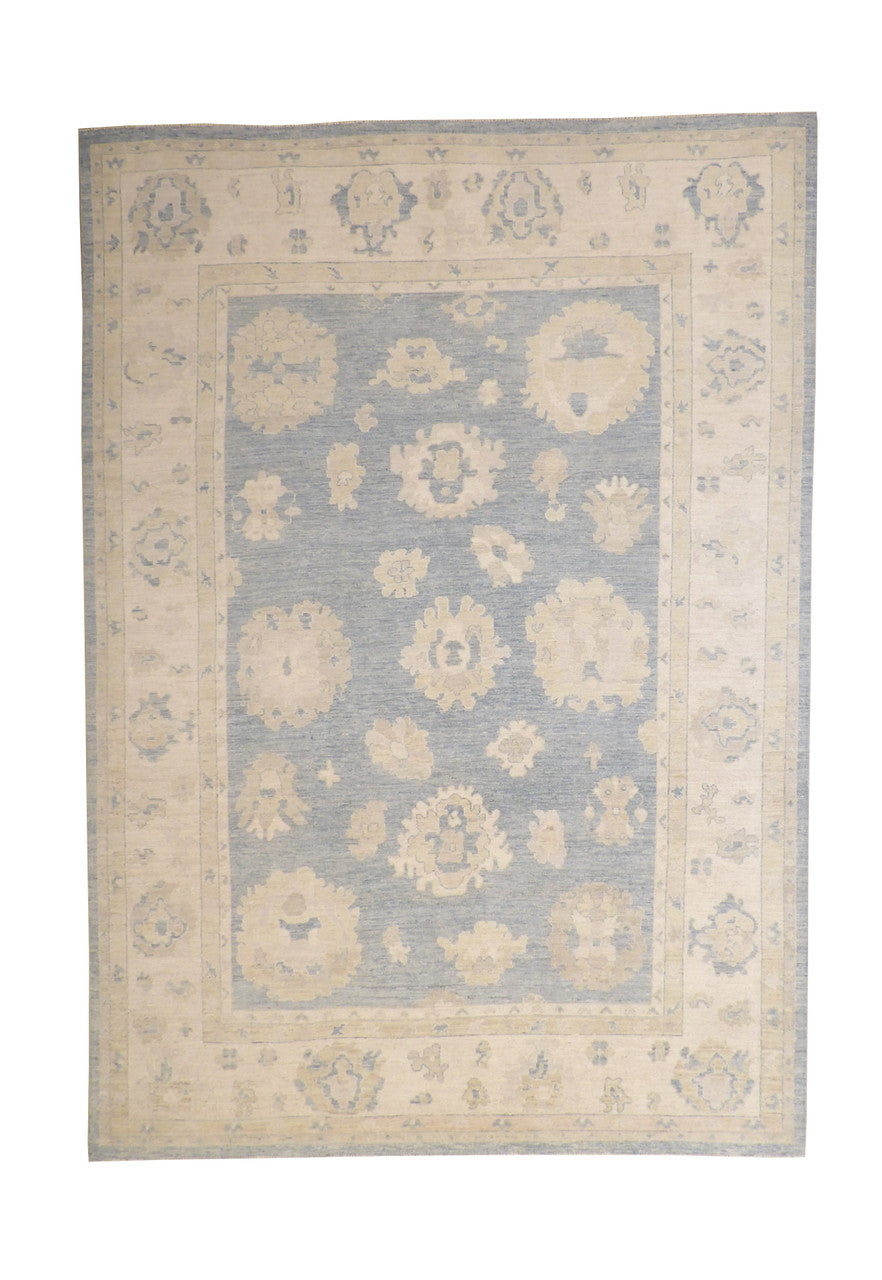 9x12 Oushak Hand-Knotted Wool rug, Rug #101-5067