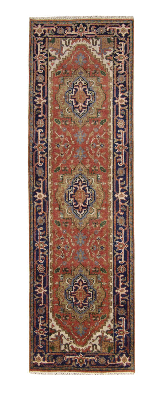2x8 Tribal Hand-Knotted Wool rug, Rug #101-20290