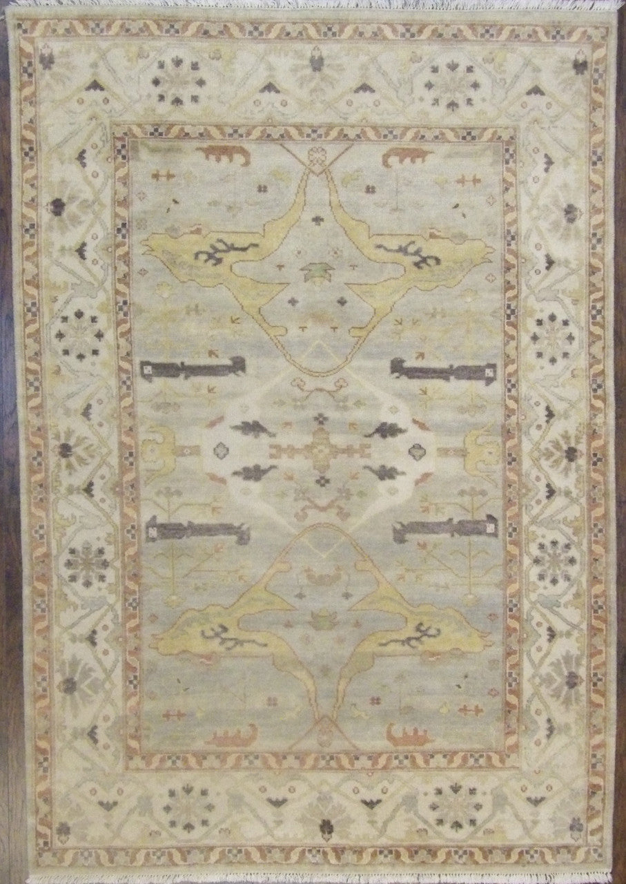 6x9 Oushak Hand-Knotted Wool rug, Rug #101-869