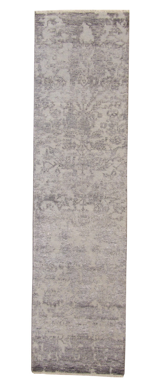 2x10 Transitional Hand-Knotted Silk rug, Rug #101-20162