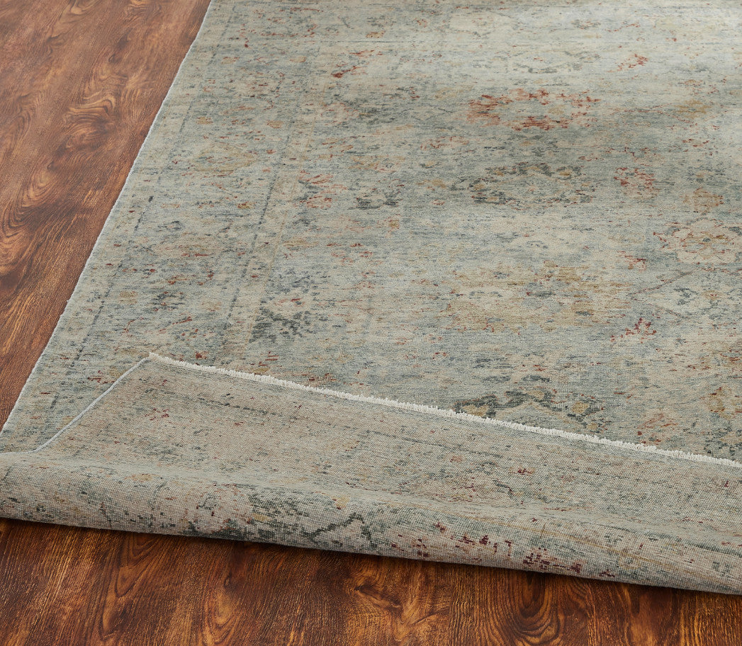 6' x 9' Transitional Hand-Knotted Wool rug, Rug #LR8060