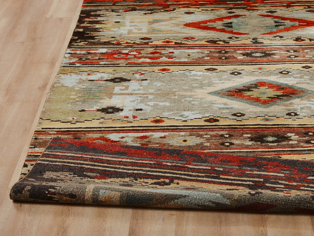 6' x 9' Southwestern Hand-Knotted Wool rug, Rug #MV7340