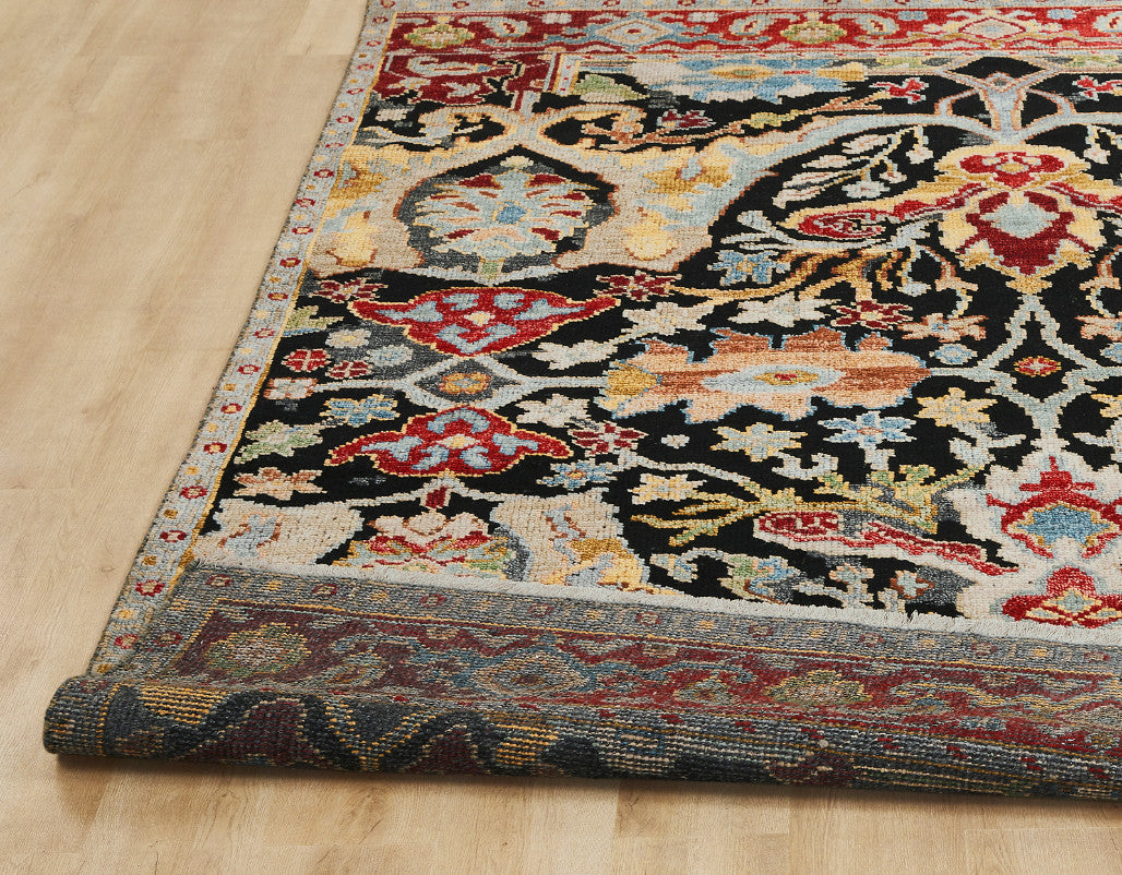 6' x 9' Transitional Hand-Knotted Silk rug, Rug #AM10110