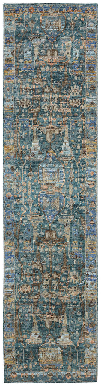 6' x 9' Transitional Hand-Knotted Silk rug, Rug #KT13640
