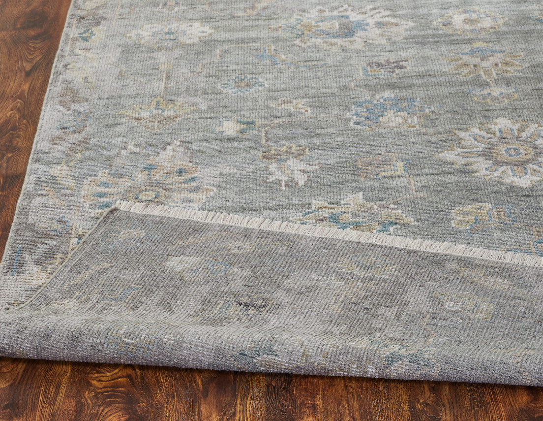 6' x 9' Transitional Hand-Knotted Silk rug, Rug #AM10040
