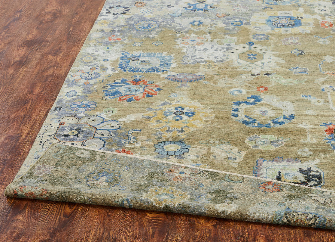 3' x 5' Oushak Hand-Knotted Silk rug, Rug #CR9360