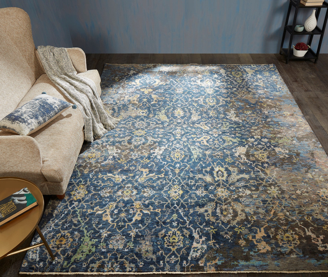 6' x 9' Oushak Hand-Knotted Silk rug, Rug #CR9330