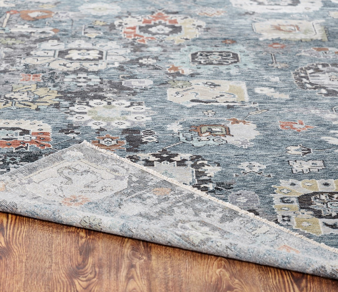 6' x 9' Oushak Hand-Knotted Silk rug, Rug #CR9350