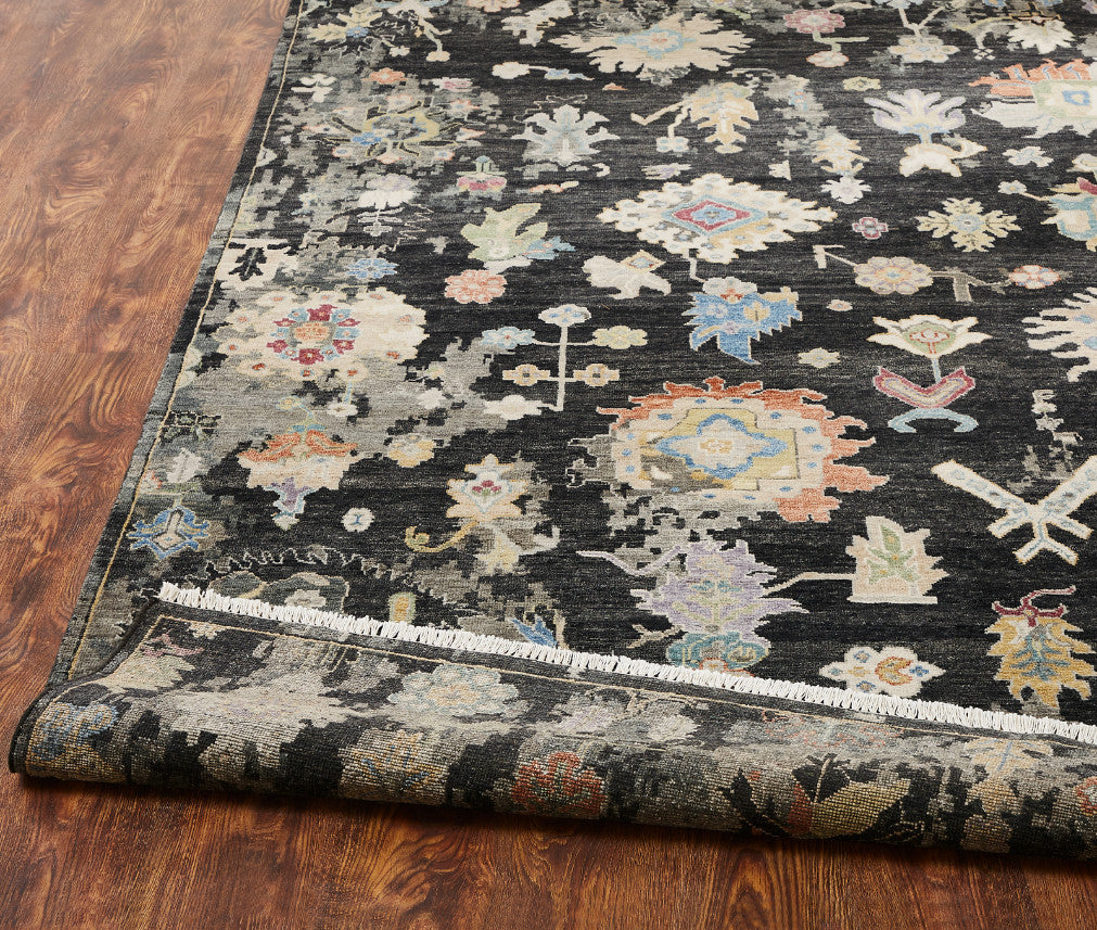 6' x 9' Oushak Hand-Knotted Silk rug, Rug #AK4260